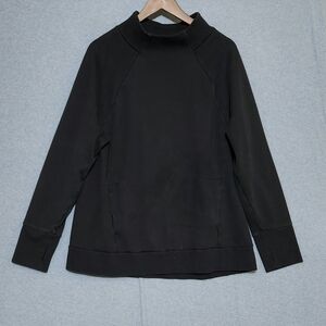 Fabletics Charcoal High-Neck Sweatshirt